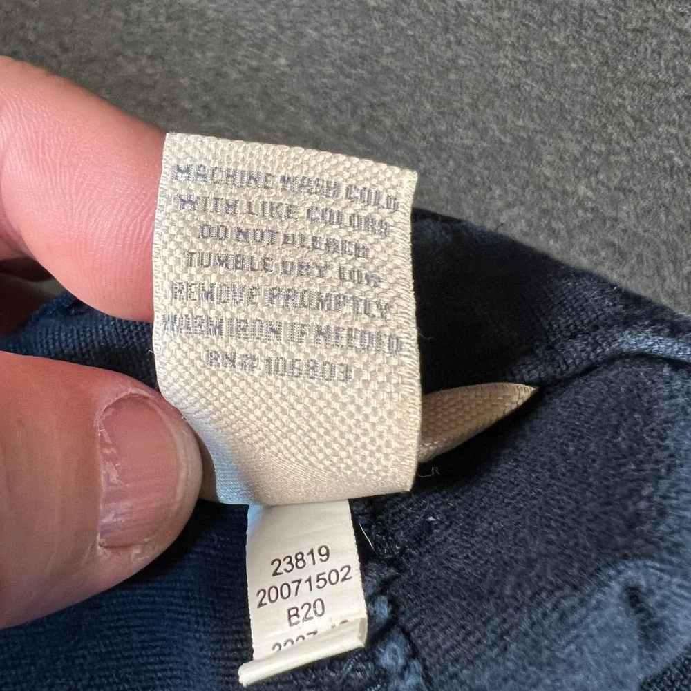 Duluth Trading Co Womens 14x29 Double Front Work Pants Navy Blue Canvas Utility - Picture 8 of 9